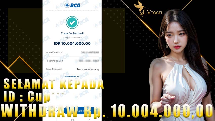Bukti Withdraw LVTOGEL 11 september 2024