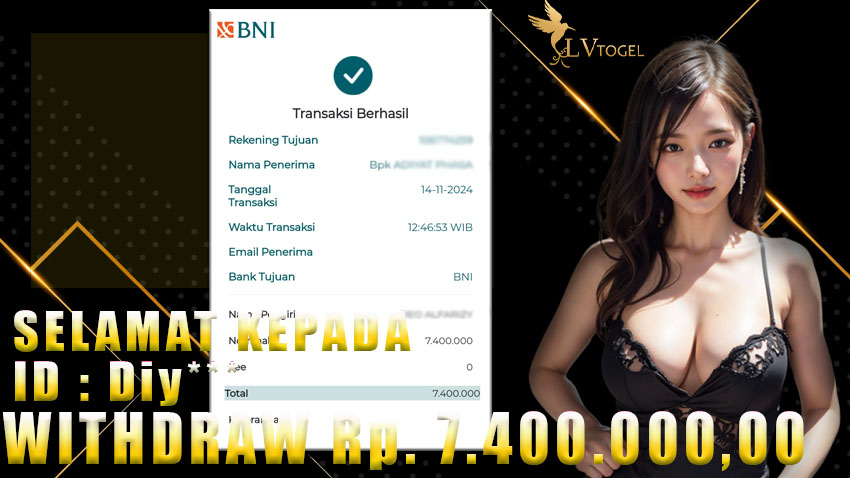 Bukti Withdraw LVTOGEL 14 november 2024