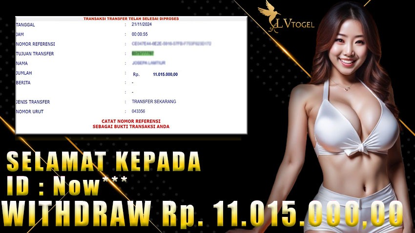 Bukti Withdraw LVTOGEL 21 november 2024