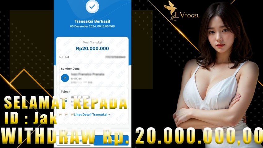 Bukti Withdraw LVTOGEL 06 desember 2024