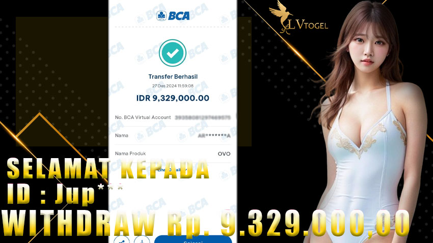 Bukti Withdraw LVTOGEL 27 desember 2024