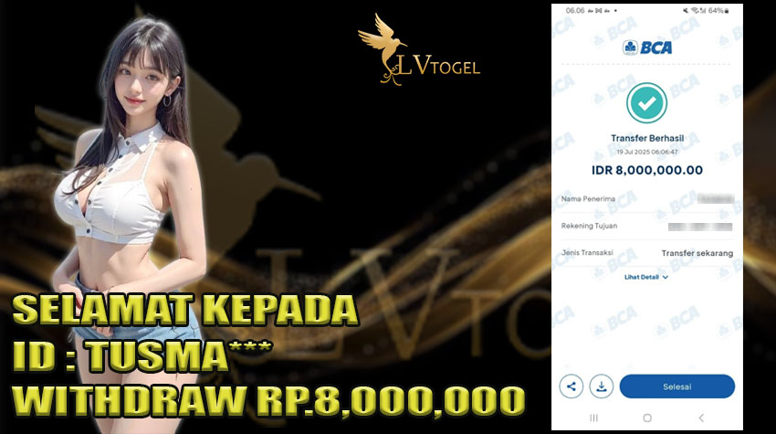 bukti kemenangan lvtogel 19 JULI