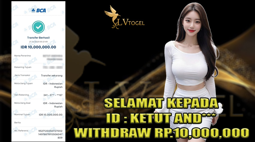 bukti kemenangan lvtogel 27 JULI