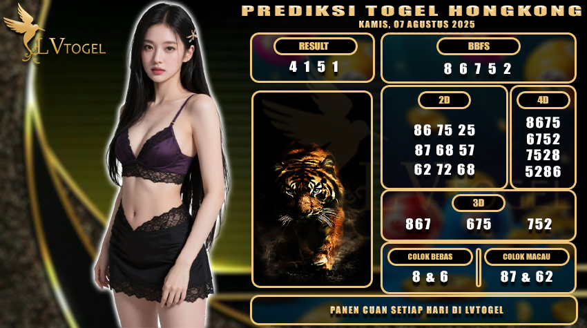 PREDIKSI TOGEL HONGKONG LVTOGEL RABU 07 AGUSTUS 2025