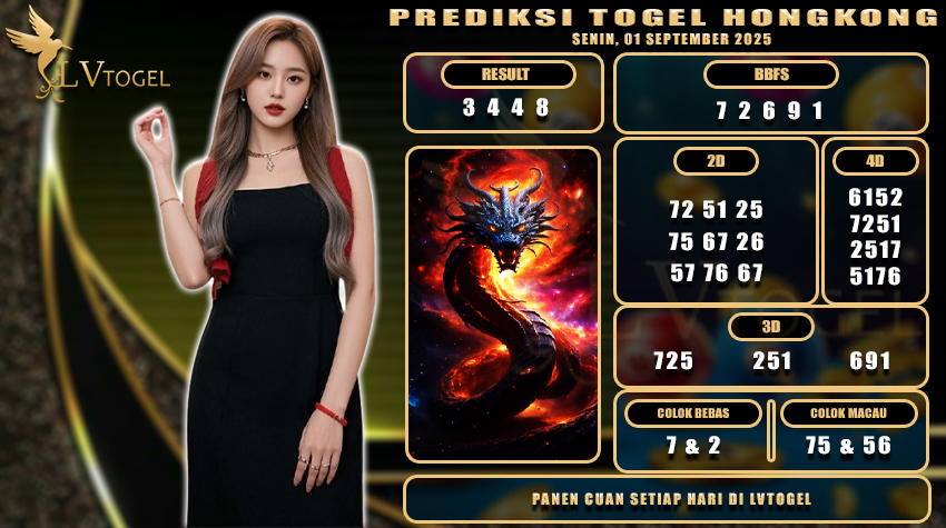 PREDIKSI TOGEL HONGKONG LVTOGEL SENIN 01 SEPTEMBER 2025
