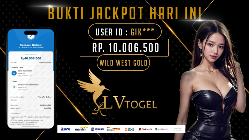 LVTOGEL MAXWIN WILD WEST GOLD Rp. 10.06.500,00 BAYAR LUNAS