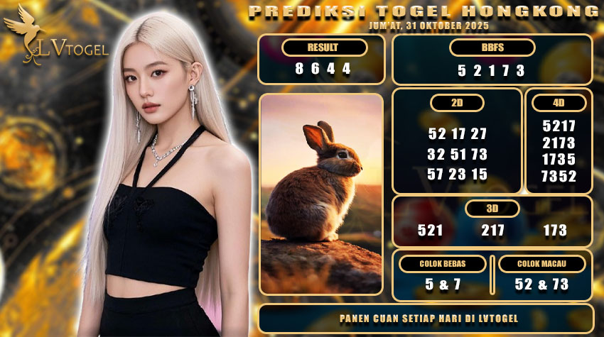 PREDIKSI TOGEL HONGKONG LVTOGEL JUM’AT, 31 OKTOBER 2025