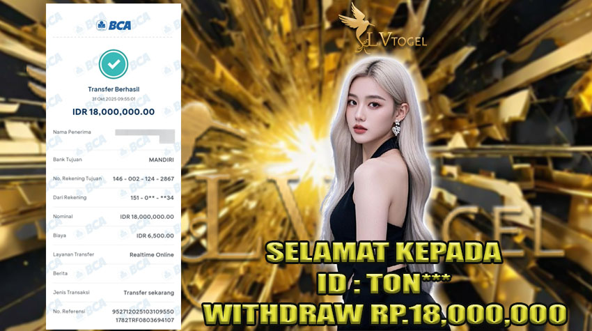 bukti kemenangan lvtogel 31 OKT