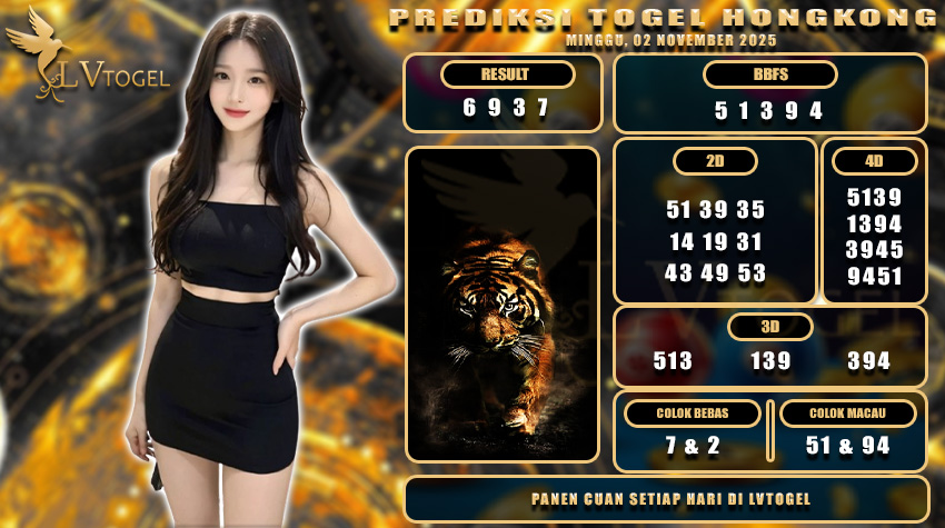 PREDIKSI TOGEL HONGKONG LVTOGEL MINGGU, 02 NOVEMBER 2025