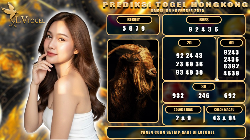 PREDIKSI TOGEL HONGKONG LVTOGEL KAMIS, 06 NOVEMBER 2025