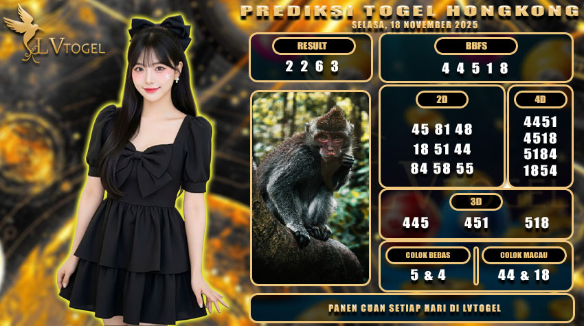 PREDIKSI TOGEL HONGKONG LVTOGEL SELASA, 18 NOVEMBER 2025