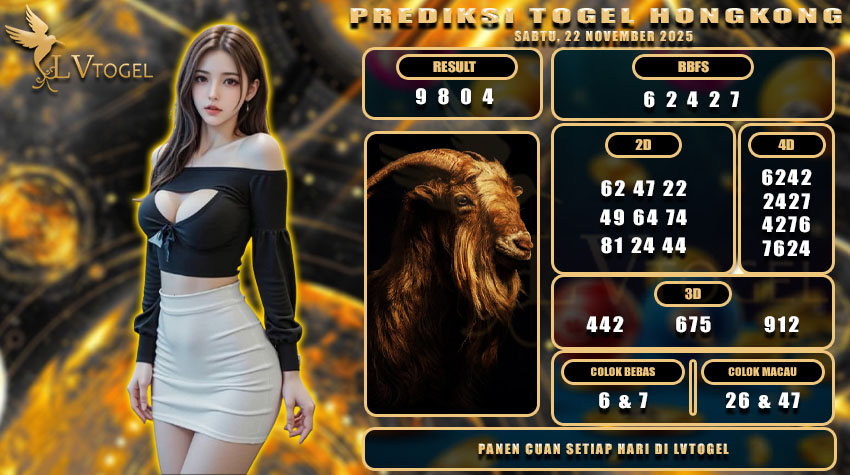 PREDIKSI TOGEL HONGKONG LVTOGEL SABTU, 22 NOVEMBER 2025
