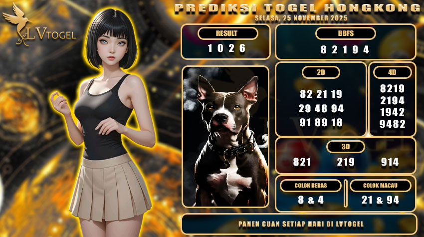 PREDIKSI TOGEL HONGKONG LVTOGEL SELASA, 25 NOVEMBER 2025