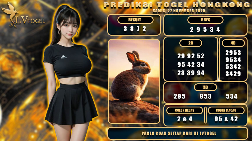 PREDIKSI TOGEL HONGKONG LVTOGEL KAMIS, 27 NOVEMBER 2025