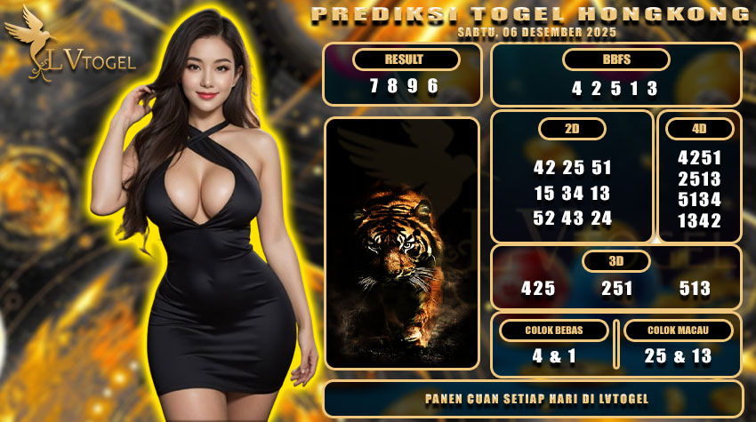 PREDIKSI TOGEL HONGKONG LVTOGEL SABTU, 06 DESEMBER 2025