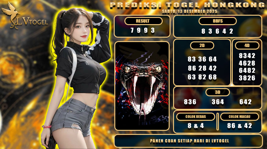 PREDIKSI TOGEL HONGKONG LVTOGEL SABTU, 13 DESEMBER 2025