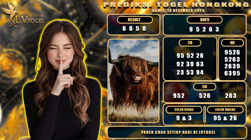 PREDIKSI TOGEL HONGKONG LVTOGEL KAMIS, 18 DESEMBER 2025