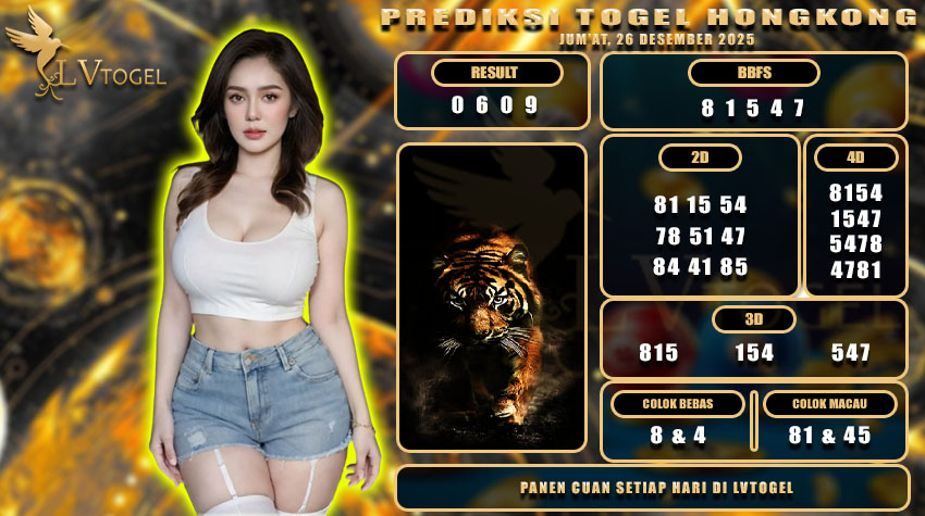PREDIKSI TOGEL HONGKONG LVTOGEL JUM’AT, 26 DESEMBER 2025