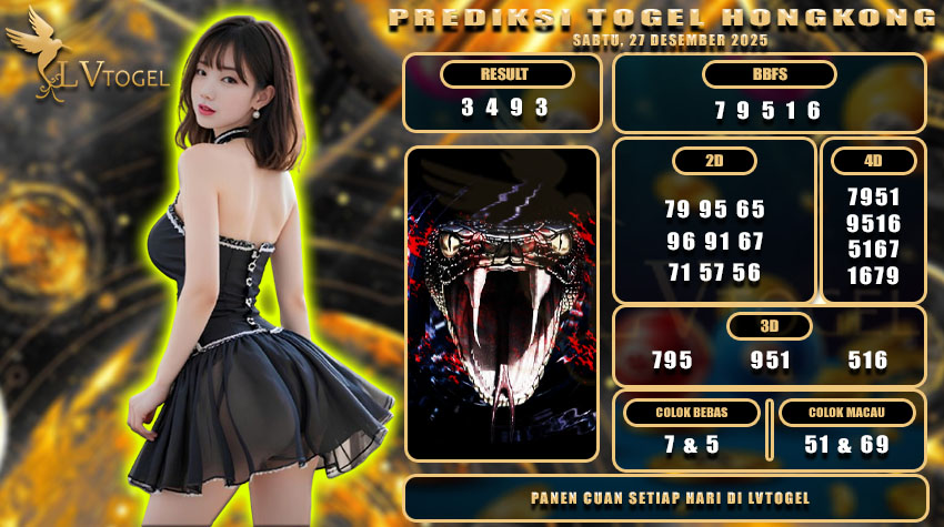 PREDIKSI TOGEL HONGKONG LVTOGEL SABTU, 27 DESEMBER 2025
