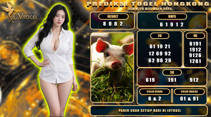PREDIKSI TOGEL HONGKONG LVTOGEL SENIN, 29 DESEMBER 2025