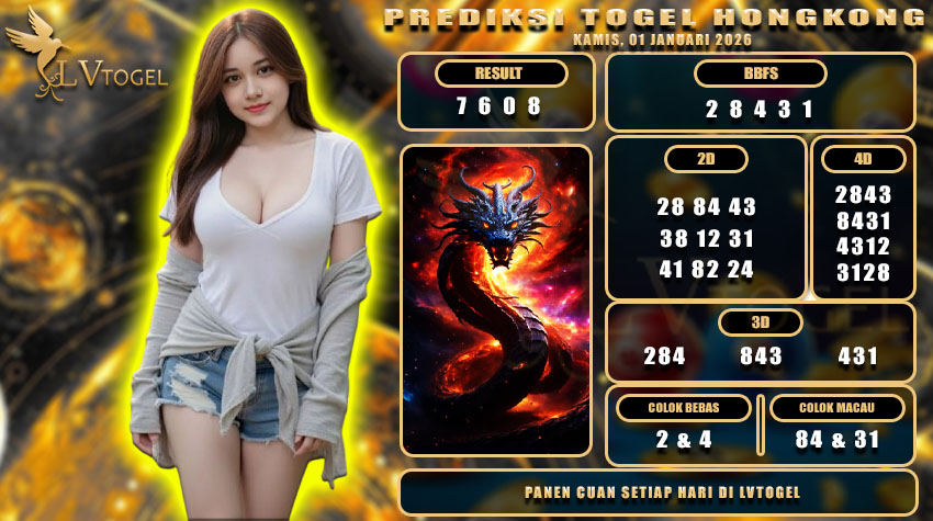 PREDIKSI TOGEL HONGKONG LVTOGEL KAMIS, 01 JANUARI 2026